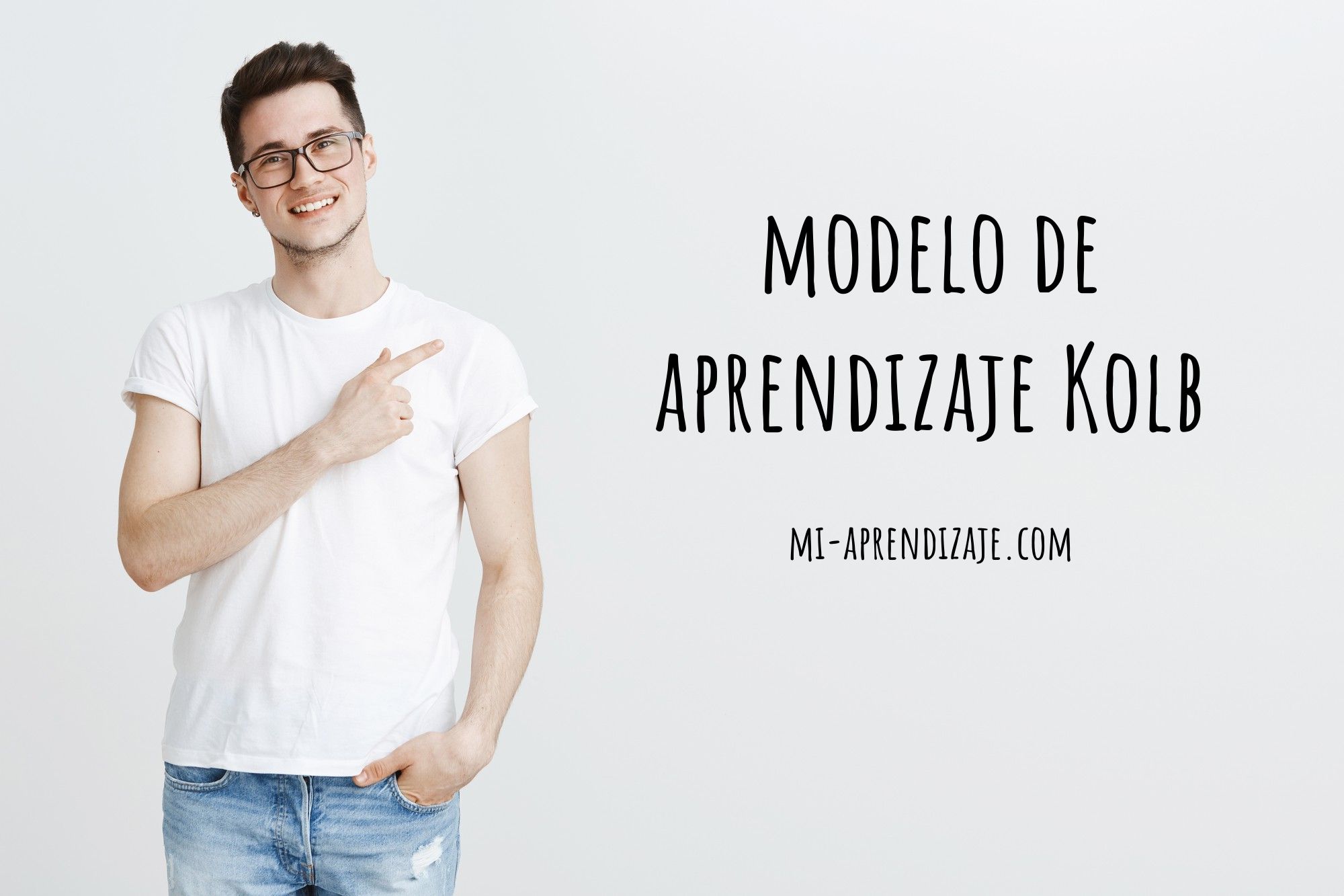 Chico aplicando el modelo de aprendizaje Kolb de forma eficiente.